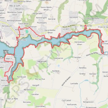 Itinéraire Cirkwi-Circuit__Au_fil_de_l_Aber__-_Lanildut, distance, dénivelé, altitude, carte, profil, trace GPS