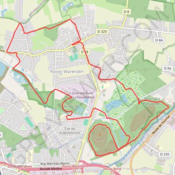 Itinéraire Circuit de l'Escarpelle, distance, dénivelé, altitude, carte, profil, trace GPS