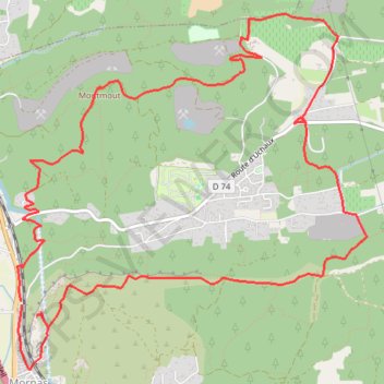 Itinéraire Mornas et sa citadelle fortifiée, distance, dénivelé, altitude, carte, profil, trace GPS