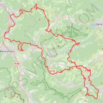 Itinéraire LInfernal Trail Des Vosges 2022 IT 130, distance, dénivelé, altitude, carte, profil, trace GPS
