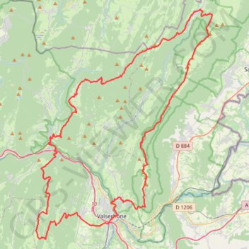 Itinéraire IRPED9-2021-MNT, distance, dénivelé, altitude, carte, profil, trace GPS