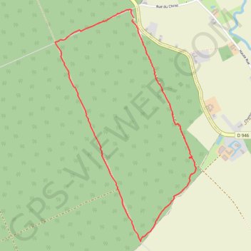 Itinéraire Forêt De Nieppe - Bois Moyen - La Motte-au-Bois, distance, dénivelé, altitude, carte, profil, trace GPS