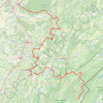 Itinéraire EJ VTT Dole Les Rousses 2020, distance, dénivelé, altitude, carte, profil, trace GPS