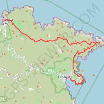 Itinéraire COLCAD LB 5.1ter Option 3 La Selva Port Lliguat Cap Littoral s'Oliguera, distance, dénivelé, altitude, carte, profil, trace GPS