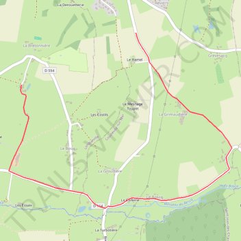 Itinéraire ES 1 Coudeville-sur-Mer, distance, dénivelé, altitude, carte, profil, trace GPS