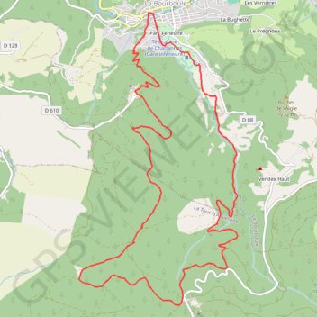 Itinéraire Nettoyer ses bronches à La Bourboule, distance, dénivelé, altitude, carte, profil, trace GPS