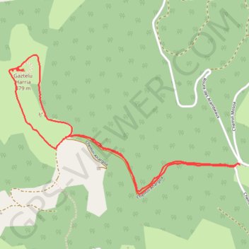 Itinéraire Les vestiges protohistoriques de GASTELLAYA, distance, dénivelé, altitude, carte, profil, trace GPS