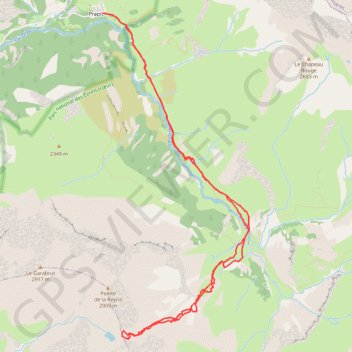Itinéraire Col de Reyna, distance, dénivelé, altitude, carte, profil, trace GPS