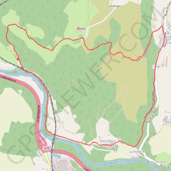 Itinéraire Orbeil, distance, dénivelé, altitude, carte, profil, trace GPS