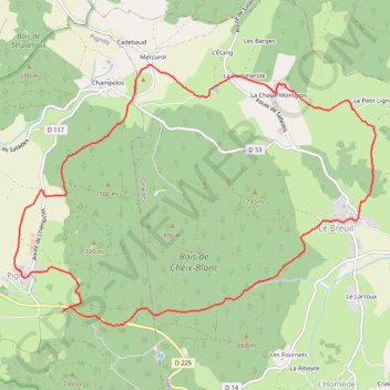 Itinéraire Marche à Pignoles, distance, dénivelé, altitude, carte, profil, trace GPS