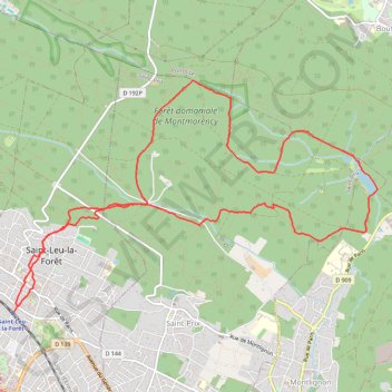 Itinéraire De la Fontaine Sainte-Radegonde à l'Étang de la Chasse - Saint-Leu-la-Forêt, distance, dénivelé, altitude, carte, profil, trace GPS