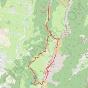 Itinéraire Tour du Roc Cornafion, distance, dénivelé, altitude, carte, profil, trace GPS