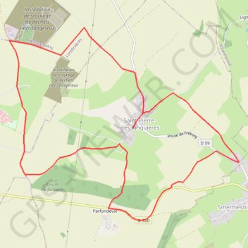Itinéraire Circuit de Saint-Pierre-des-Jonquières, distance, dénivelé, altitude, carte, profil, trace GPS