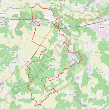 Itinéraire 32 km de Routes et Chemins depuis coulonges, distance, dénivelé, altitude, carte, profil, trace GPS