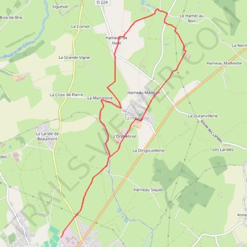 Itinéraire 1 - jcm_2025_trail_10_km-18479613-1739961810-294, distance, dénivelé, altitude, carte, profil, trace GPS