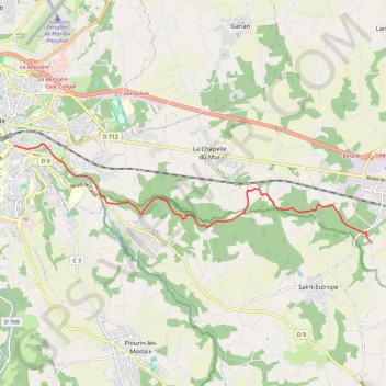 Itinéraire Tour du Trégor morlaisien GR380 - GR34D: Morlaix - Plouigneau, distance, dénivelé, altitude, carte, profil, trace GPS