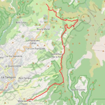 Itinéraire 🚶 Trace du Mont Vert les Hauts, distance, dénivelé, altitude, carte, profil, trace GPS