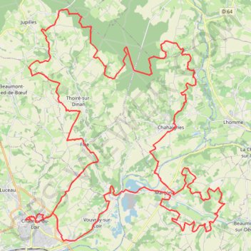 Itinéraire Château du Loir, distance, dénivelé, altitude, carte, profil, trace GPS