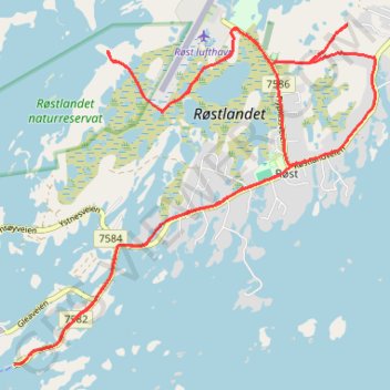 Itinéraire LOF_01_Rost, distance, dénivelé, altitude, carte, profil, trace GPS