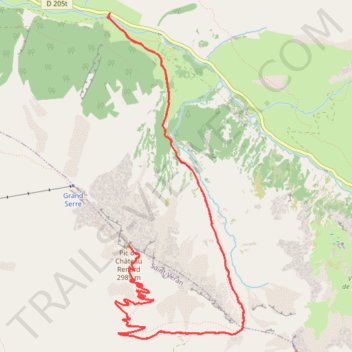 Itinéraire Tracé n°1, distance, dénivelé, altitude, carte, profil, trace GPS