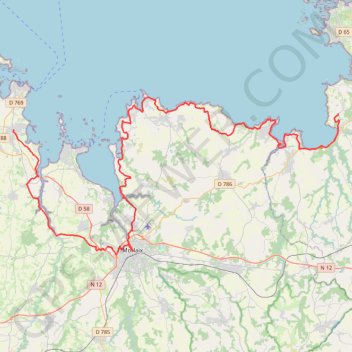 Itinéraire Trédrez-Locquémeau (22300), Côtes-d'Armor, Bretagne, France - Saint-Pol-de-Léon (29250), Finistère, Bretagne, France, distance, dénivelé, altitude, carte, profil, trace GPS
