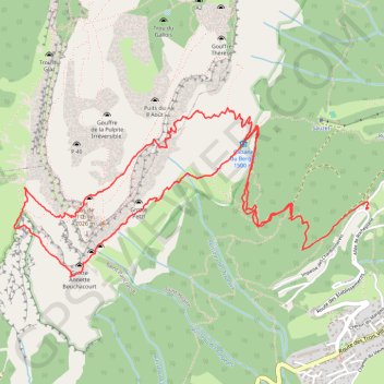 Itinéraire Dent de Crolles, distance, dénivelé, altitude, carte, profil, trace GPS
