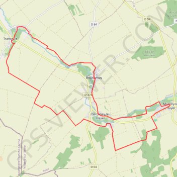 Itinéraire Marcilly-le Hayer, distance, dénivelé, altitude, carte, profil, trace GPS