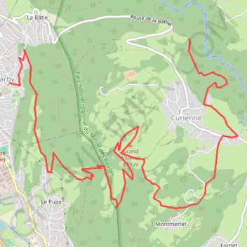 Itinéraire Grd_Joueret_V1, distance, dénivelé, altitude, carte, profil, trace GPS