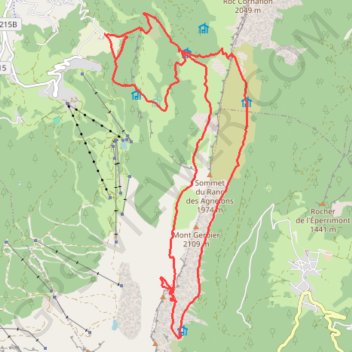 Itinéraire ONmove 500 HRM - 23/10/2021, distance, dénivelé, altitude, carte, profil, trace GPS