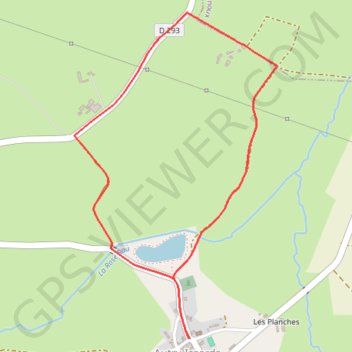 Itinéraire Les Chaumes Civrées, distance, dénivelé, altitude, carte, profil, trace GPS