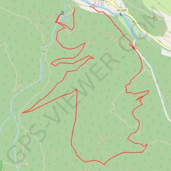 Itinéraire Cascade du louch et source du lauzet, distance, dénivelé, altitude, carte, profil, trace GPS