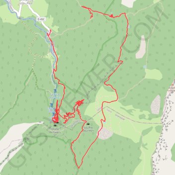 Itinéraire Cirque de Saint Meme, Pas de la Mort et Chemin de Tracarta, distance, dénivelé, altitude, carte, profil, trace GPS