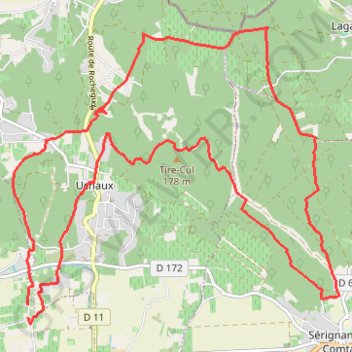 Itinéraire NewTrack, distance, dénivelé, altitude, carte, profil, trace GPS
