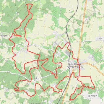 Itinéraire Boucle VTT depuis Saint-Hilaire-de-Villefranche, distance, dénivelé, altitude, carte, profil, trace GPS