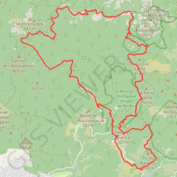 Itinéraire Découvrir l'Estérel - Saint-Raphaêl, distance, dénivelé, altitude, carte, profil, trace GPS