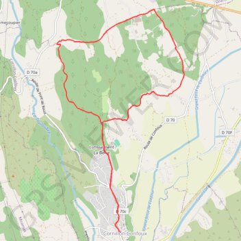 Itinéraire Mur des Abeilles Cornillon, distance, dénivelé, altitude, carte, profil, trace GPS