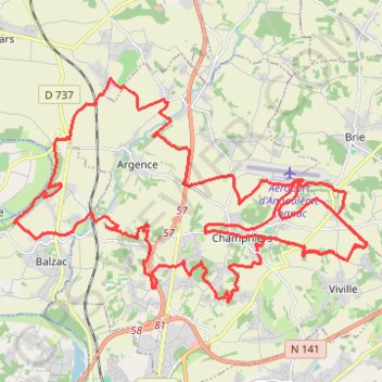 Itinéraire Rando Vtt Les Puys de Champniers 2020, distance, dénivelé, altitude, carte, profil, trace GPS
