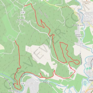 Itinéraire LORGUES-Vidauban-Font Blanche-Château d'Astros, distance, dénivelé, altitude, carte, profil, trace GPS