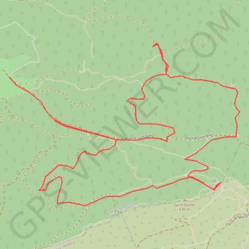 Itinéraire Saint quinis tour de l'argentis, distance, dénivelé, altitude, carte, profil, trace GPS