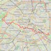 Itinéraire Traversée de Paris d'ouest en est, distance, dénivelé, altitude, carte, profil, trace GPS