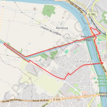 Itinéraire Le pont-canal, boulevard de l'eau - Pays de l'Agenais, distance, dénivelé, altitude, carte, profil, trace GPS
