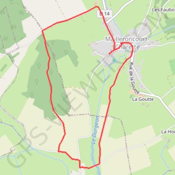 Itinéraire Balade entre prairie et forêt à Mailleroncourt-Charette, distance, dénivelé, altitude, carte, profil, trace GPS