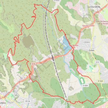 Itinéraire Bassin-de-Réaltor - Vitrolles, distance, dénivelé, altitude, carte, profil, trace GPS