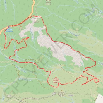 Itinéraire 00 Refugio de Ayosa - Refugio de Las Arenas, distance, dénivelé, altitude, carte, profil, trace GPS