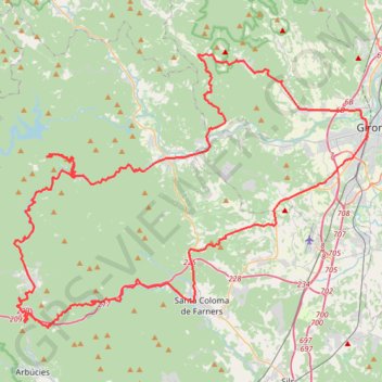 Itinéraire 41.9703832 to C. de Oviedo, distance, dénivelé, altitude, carte, profil, trace GPS