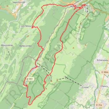 Itinéraire cr-t-de-la-neige-boucle-de-3-jours-en-raquettes-depuis-l-lex, distance, dénivelé, altitude, carte, profil, trace GPS