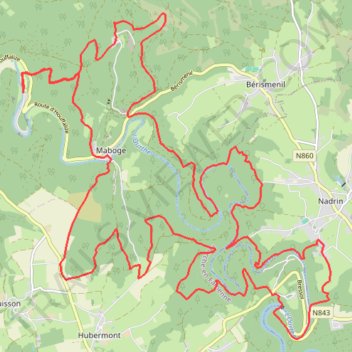 Itinéraire La Roche-en-Ardenne Ouftitrail 37k, distance, dénivelé, altitude, carte, profil, trace GPS