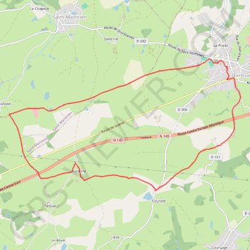 Itinéraire Tracé, distance, dénivelé, altitude, carte, profil, trace GPS