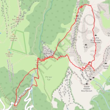 Itinéraire Dent de Crolles (38), distance, dénivelé, altitude, carte, profil, trace GPS
