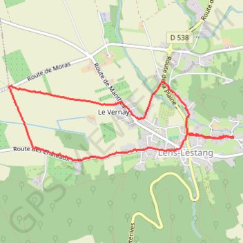 Itinéraire Par la Route des Châteaux - LENS LESTANG (26), distance, dénivelé, altitude, carte, profil, trace GPS